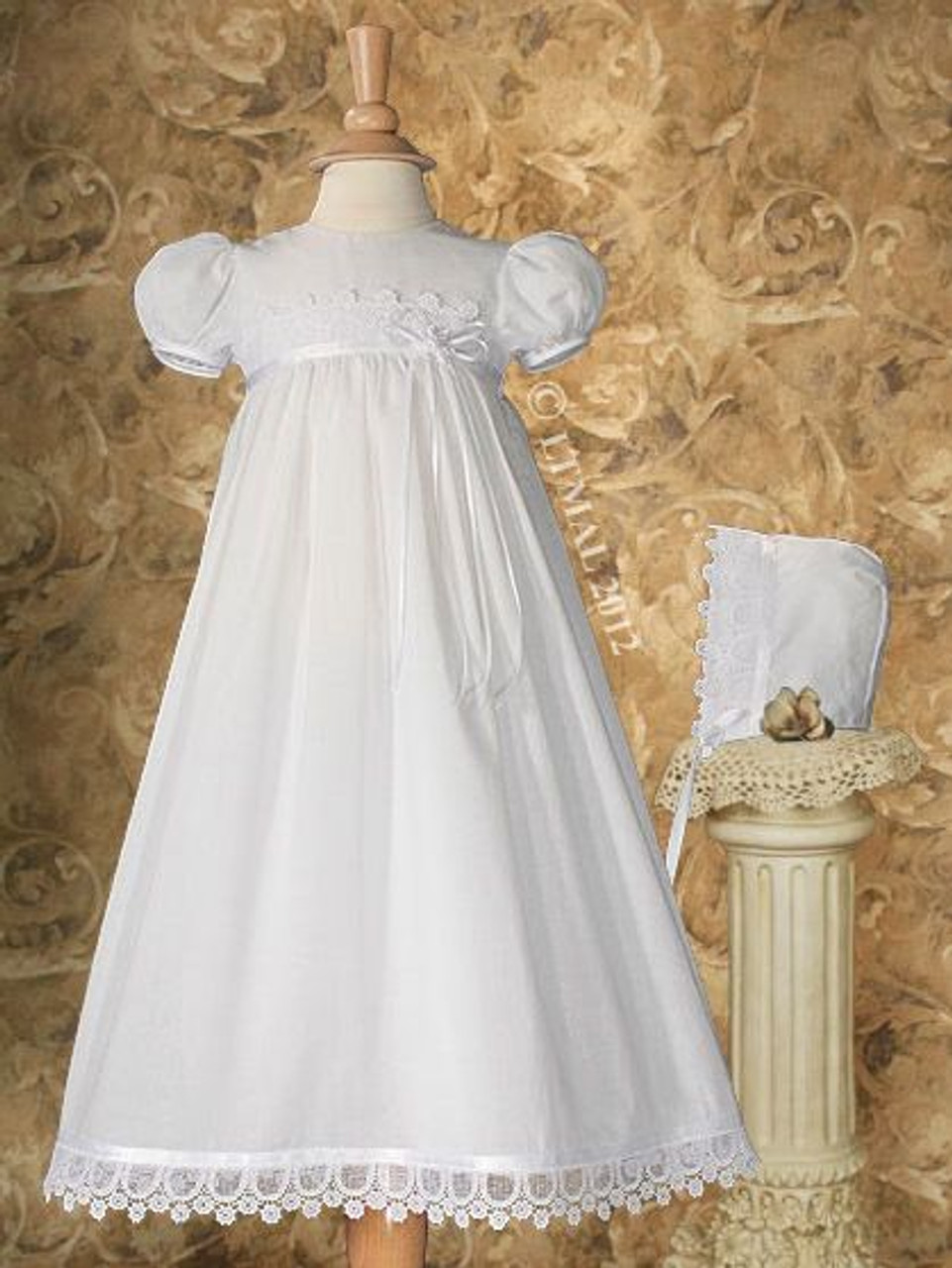 White Baptism Dress for Adults